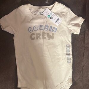 Carter's White and Gray 'Cousin Crew' Baby Onesie